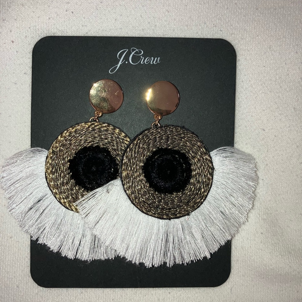 J Crew fan earrings.Brand new.